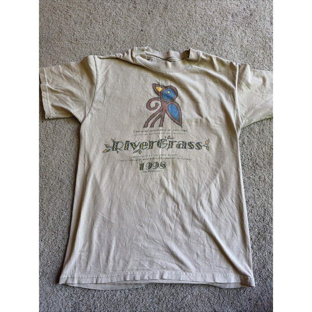 Vintage James Beefy 1998 River Blue Grass Festival Pueblo Brown Small Shirt
